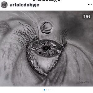 Monochrome Eye Illustration by